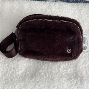 Lululemon Fuzzy Everywhere Belt Bag in Dark Purple